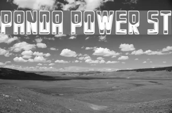Panda Power St Font examples