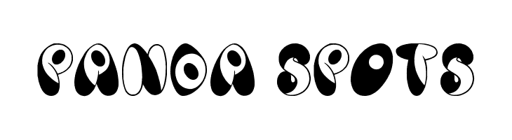 Panda Spots  フリーフォントのダウンロード