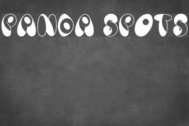 Panda Spots Font examples