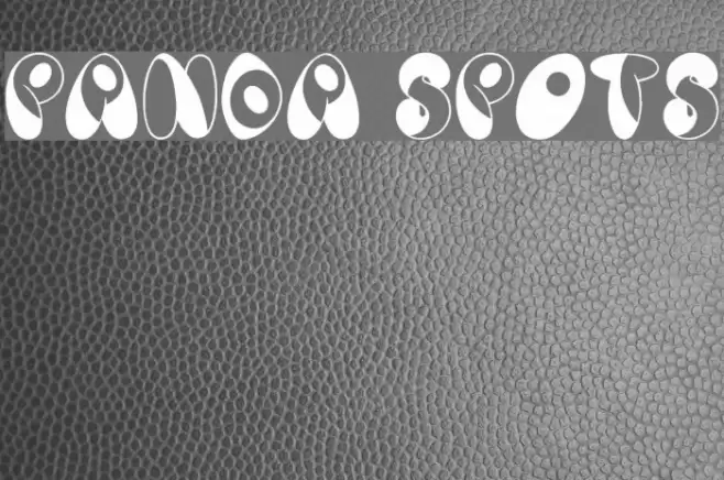 Panda Spots Font examples