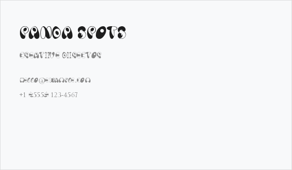 Panda Spots Business Card