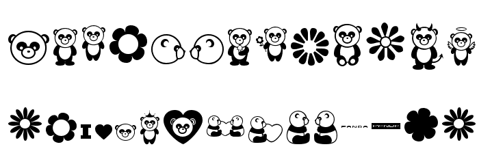 Pandamonium Font LOWERCASE