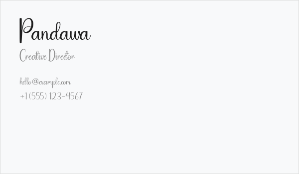 Pandawa Business Card