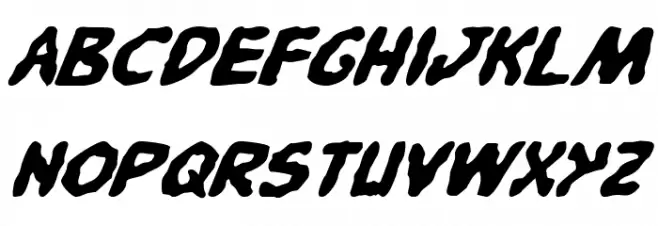 Pandemonious Puffery Italic 字体 大写
