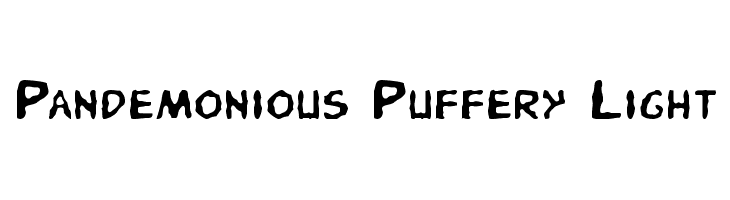 Pandemonious Puffery Light  免费字体下载