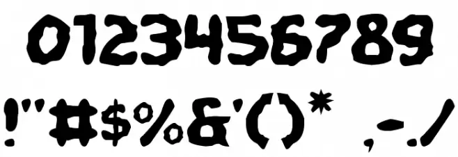 Pandemonious Puffery Font OTHER CHARS
