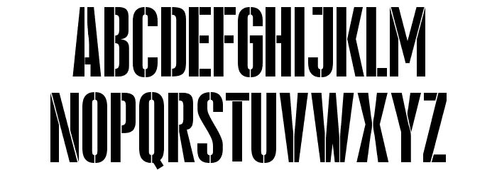 Pandemonium Stencil Regular Font LOWERCASE
