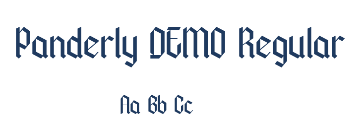 Panderly DEMO Regular Font Preview