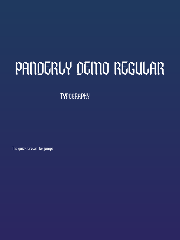 Panderly DEMO Regular Poster