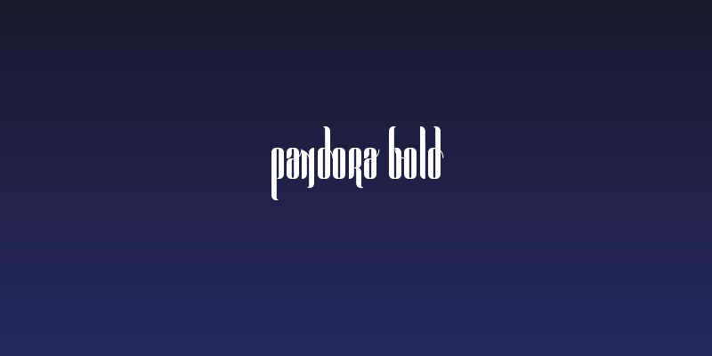 Pandora Bold Social Header