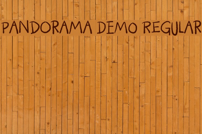 Pandorama DEMO Regular Font examples