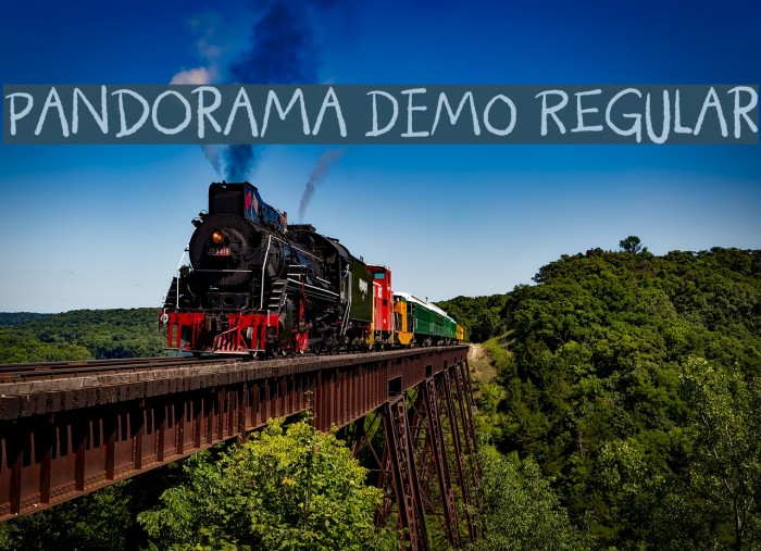 Pandorama DEMO Regular Font examples