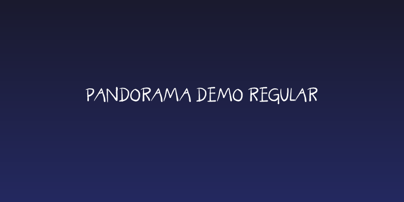 Pandorama DEMO Regular Social Header