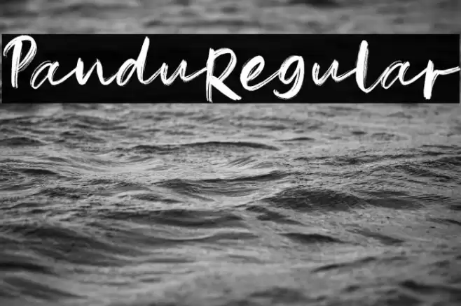 Pandu-Regular Font examples