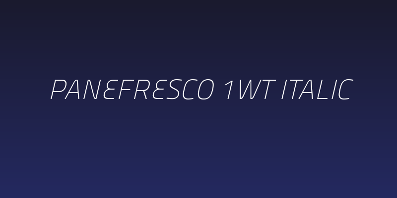 Panefresco 1wt Italic Social Header