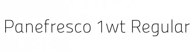 Panefresco 1wt Regular  Frei Schriftart Herunterladen