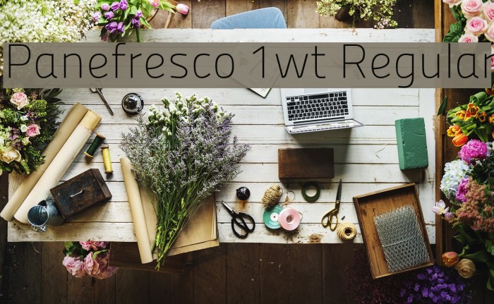 Panefresco 1wt Regular Font examples