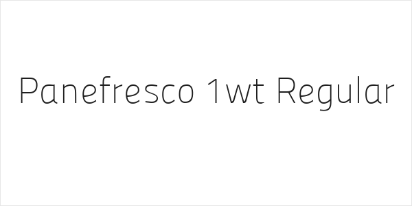 Panefresco 1wt Regular Logo