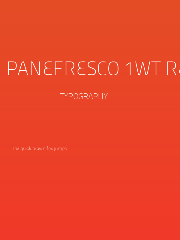 Panefresco 1wt Regular Poster