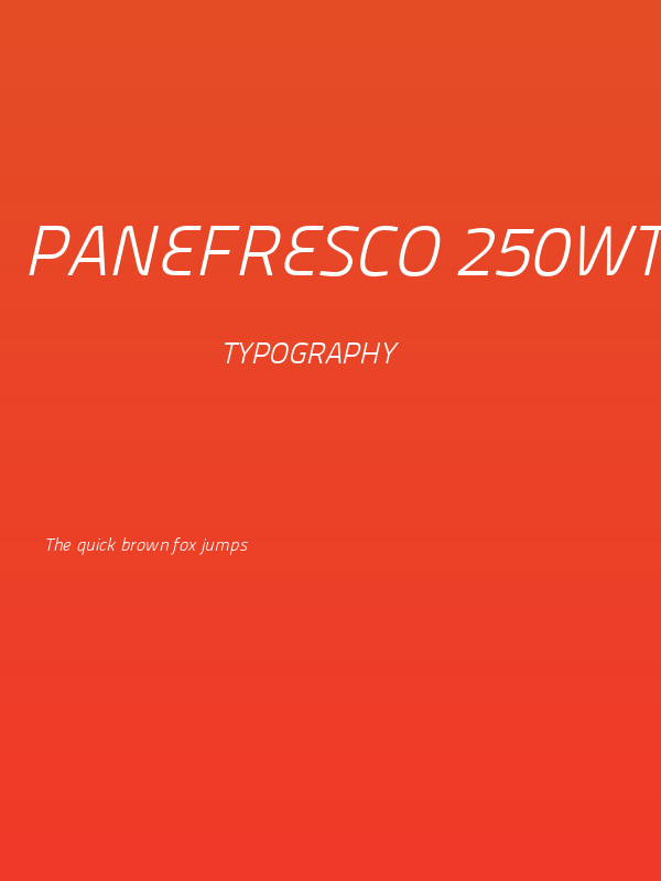 Panefresco 250wt Italic Poster