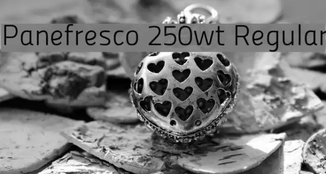 Panefresco 250wt Regular Font examples