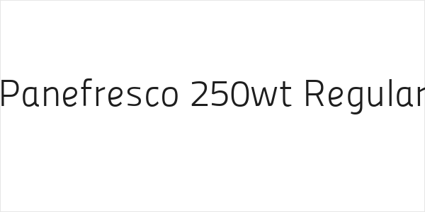 Panefresco 250wt Regular Logo