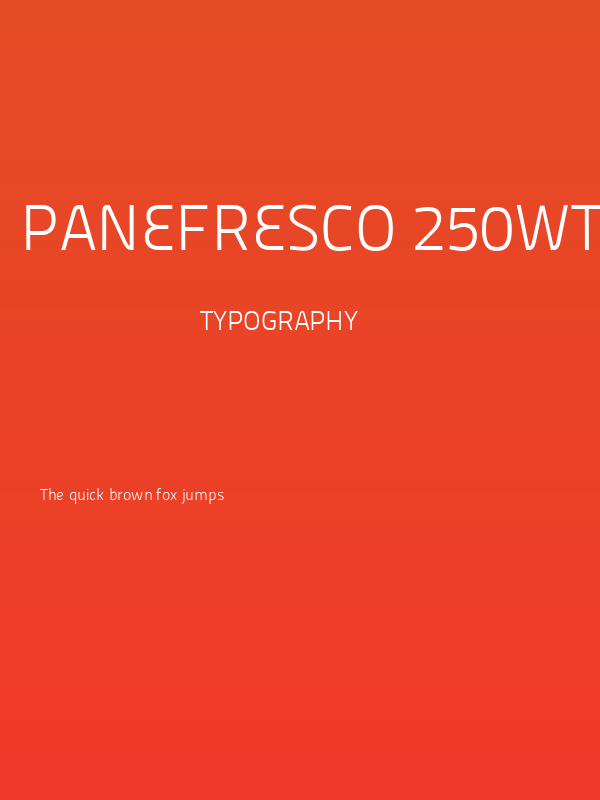 Panefresco 250wt Regular Poster