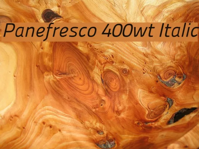 Panefresco 400wt Italic Example 1