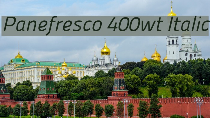 Panefresco 400wt Italic Font examples