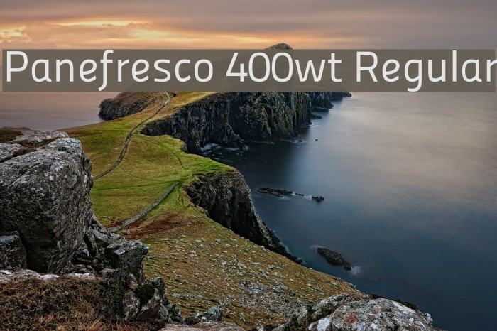 Panefresco 400wt Regular Font examples