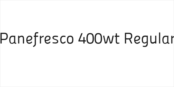 Panefresco 400wt Regular Logo