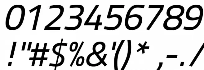 Panefresco 500wt Italic Font OTHER CHARS