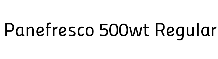 Panefresco 500wt Regular Font