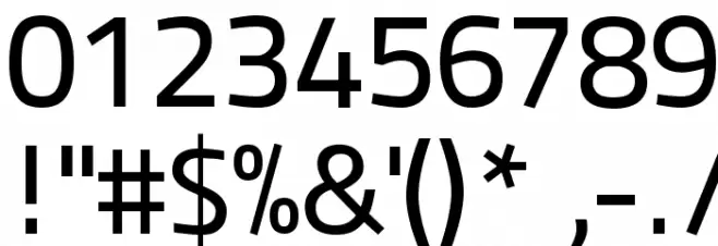 Panefresco 500wt Regular フォント その他の文字