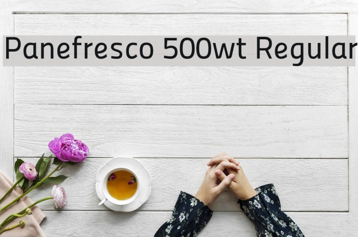 Panefresco 500wt Regular Font examples