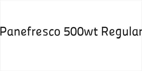 Panefresco 500wt Regular Logo