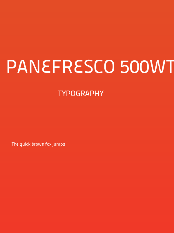 Panefresco 500wt Regular Poster