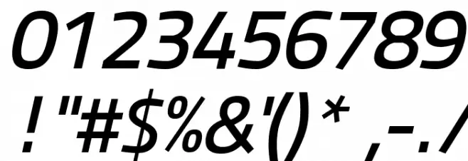 Panefresco 600wt Italic Font OTHER CHARS