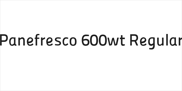 Panefresco 600wt Regular Logo