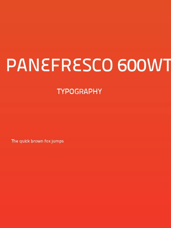 Panefresco 600wt Regular Poster
