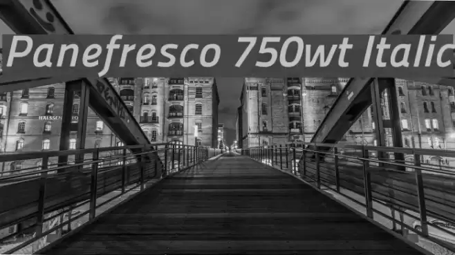 Panefresco 750wt Italic Polices examples