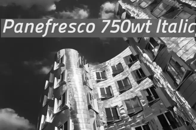 Panefresco 750wt Italic Polices examples