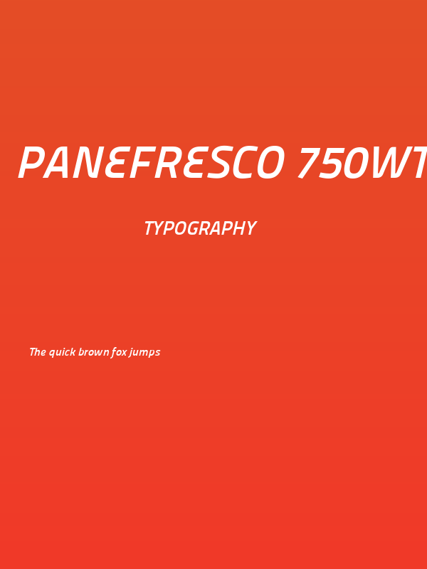 Panefresco 750wt Italic Poster