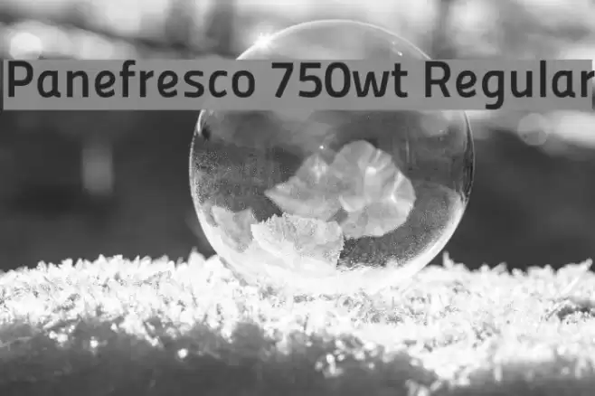 Panefresco 750wt Regular Font examples