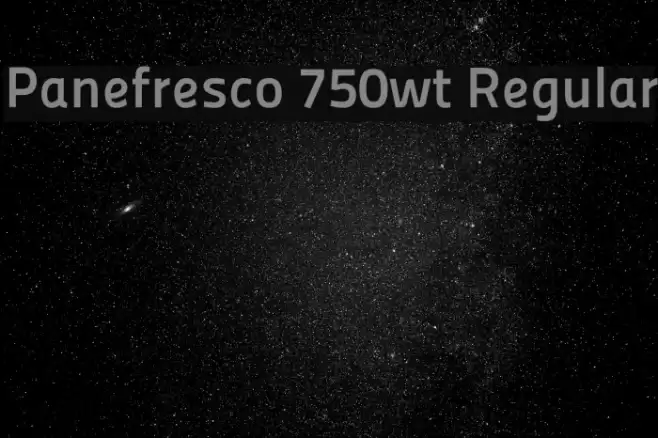 Panefresco 750wt Regular Font examples