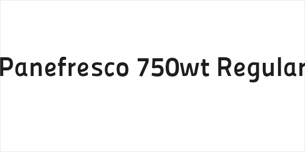 Panefresco 750wt Regular Logo