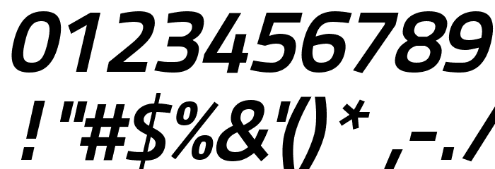 Panefresco 800wt Italic Font OTHER CHARS