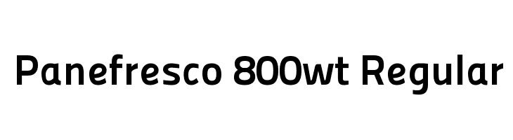 Panefresco 800wt Regular フォント