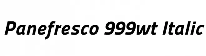Panefresco 999wt Italic  Descarca Fonturi Gratis