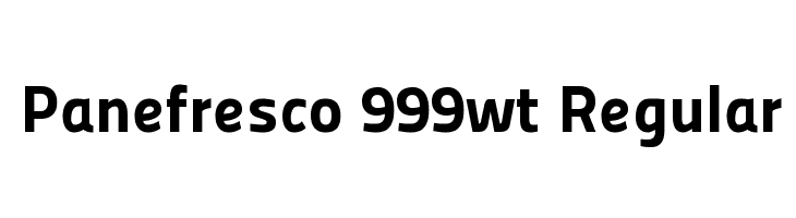 Panefresco 999wt Regular フォント
